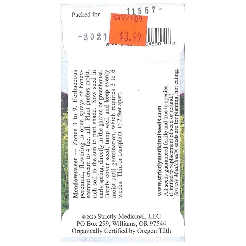 Strictly Medicinal Organic Meadowsweet 2 Strictly Medicinal Organic Meadowsweet - Image 2