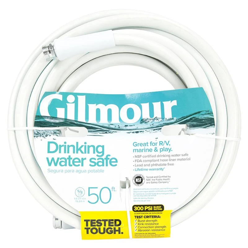 Gilmour Drinking Water Safe Hose (5/8" X 50') 1 Gilmour Drinking Water Safe Hose (5/8" X 50')