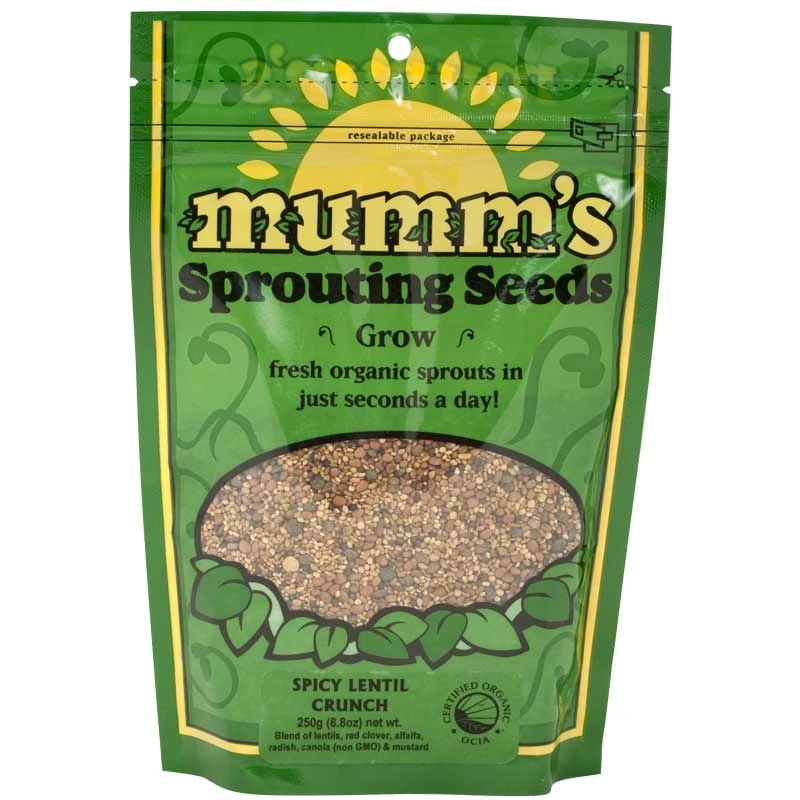 Organic Spicy Lentil Sprouting Seed Mix (8.8 Oz) 1 Organic Spicy Lentil Sprouting Seed Mix (8.8 Oz)