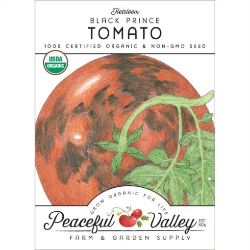 Black Prince Tomato Seeds (Organic) -Groworganic Shop organic tomato black prince