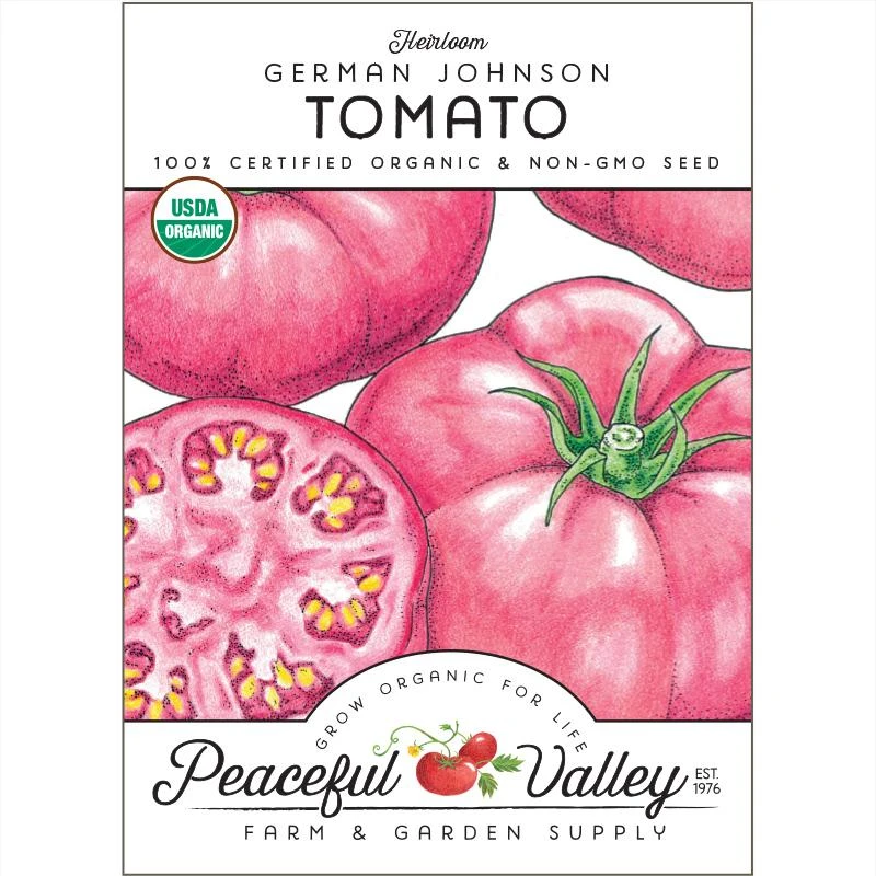 German Johnson Tomato Seeds (Organic) 1 German Johnson Tomato Seeds (Organic)
