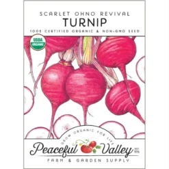 Scarlet Ohno Revival Turnip Seeds (Organic)
